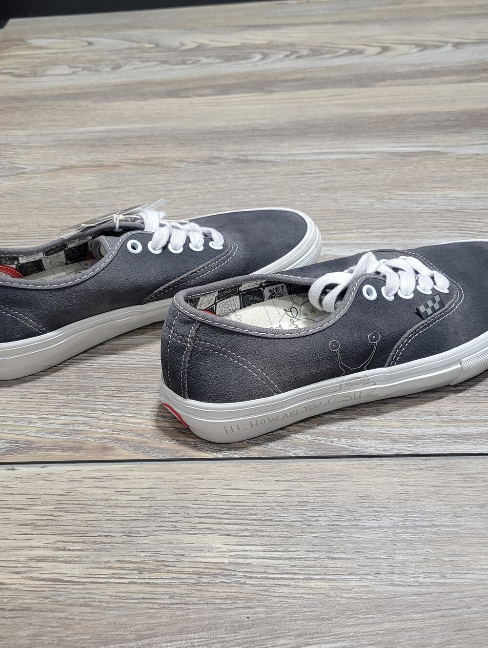 Vans Daniel Johnson Collaboration Sneakers Mens Size 7 Gray - Picture 9 of 11
